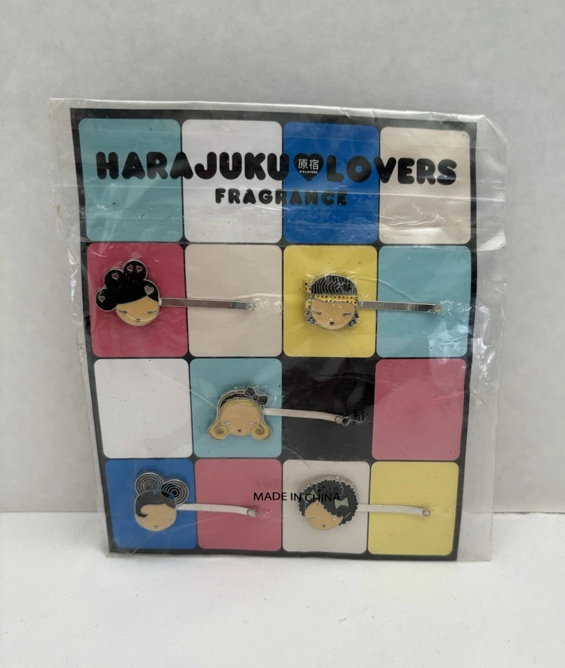 HARAJUKU LOVERS Niña 5 Pasadores ~ Clip Bobby Pins ~ Nuevo En En Envoltura De Plástico Foto 3 de 4
