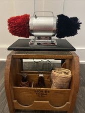 Dremel Electric Shoe Polisher Buffer 60 cycle Esquire Footman Deluxe Combo VTG