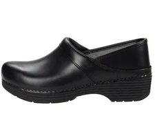 082 Dansko Women LT Pro Tooled Black Clog Size 37 EU US 6.5-7