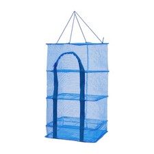 4-Layer Herb Drying Rack Hanging Herb Mesh Rack Foldable Drying Net with Zippers
