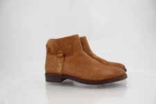Franco Sarto Womens Malina Ankle Boots Booties Tan Brown Suede Zip Block 11 M