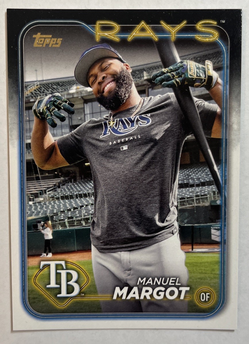 2024 Topps Manuel Margot SSP Golden Mirror Image Variation #347
