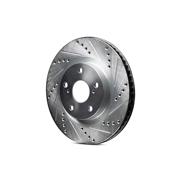 For Maserati Ghibli 14-20 Brake Rotor eLINE Drilled & Slotted 1-Piece Front