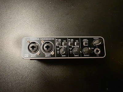 Behringer UMC204HD U-phoria USB Audio Interface Used Untested
