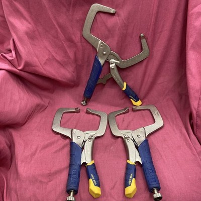 3! Irwin Vise-Grip 11R 11'' Locking C-Clamp with Fast Release With Rubber Grips