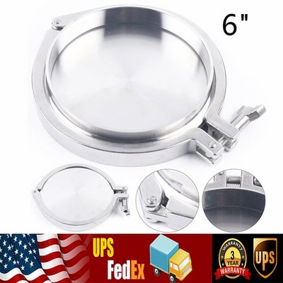 6 Inch Tri Clamp Weld Ferrule + End Cap + Clamp + Gasket Kit 304 Stainless Steel