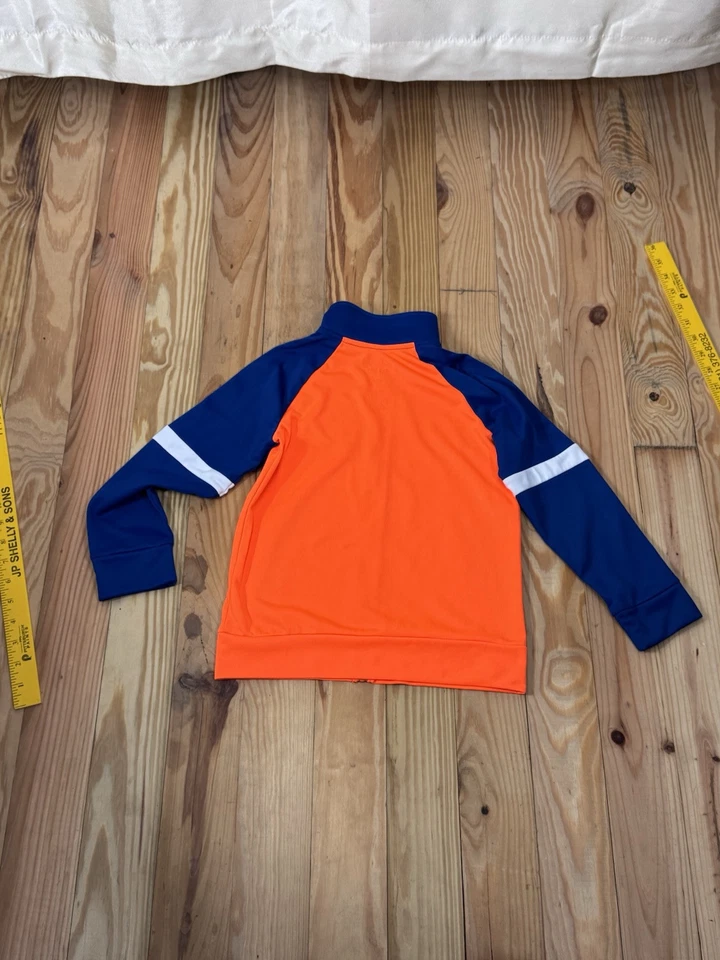 Jumping Beans Boys Size 6 Tricot Track Suit Outfit Jacket Pants Blue Orange - Image 3 of 4