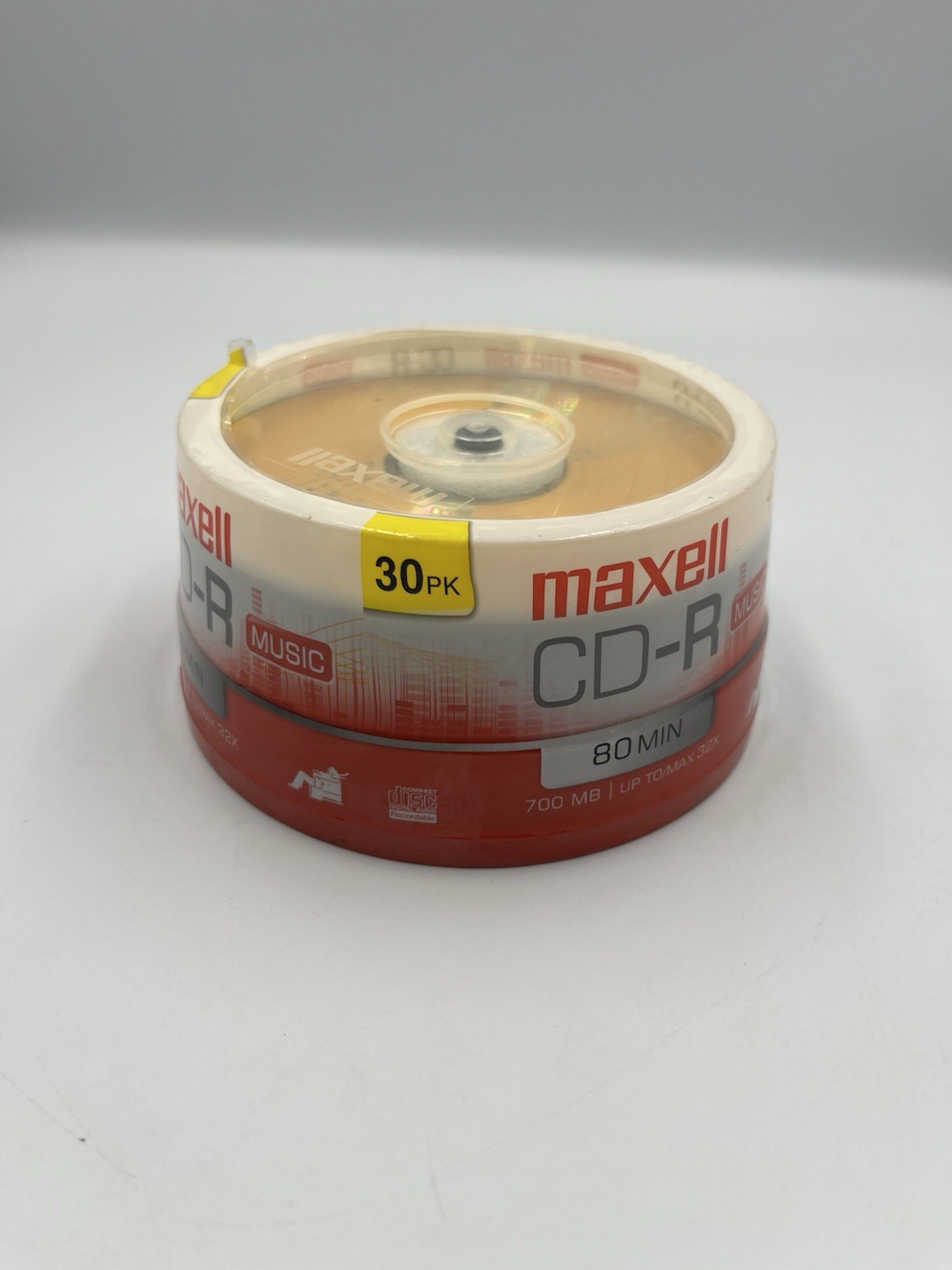 Maxell CD-R 30 Pack Music Gold Recordable Discs 700 MB NEW SEALED