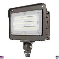 50W LED Flood Light Outdoor, Dusk to Dawn, 6500LM, IP65 Waterproof, Adjustable