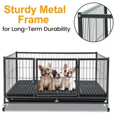 Stackable Dog Whelping Crate for Breeders - Space Saver