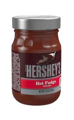   New Hershey s Hot Fudge Chocolate Topping Ice Cream Dessert Snack Jar 12.8oz