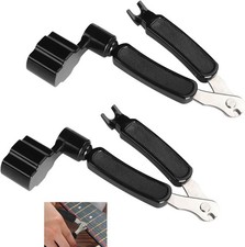 2 Pcs Guitar String Winder Cutter and Bridge Pin Puller, 3 in 1 Multifunctional
