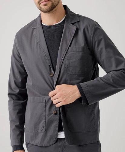 Pact Men's Boulevard Brushed Twill Blazer Large Storm Outerwear Top image 3