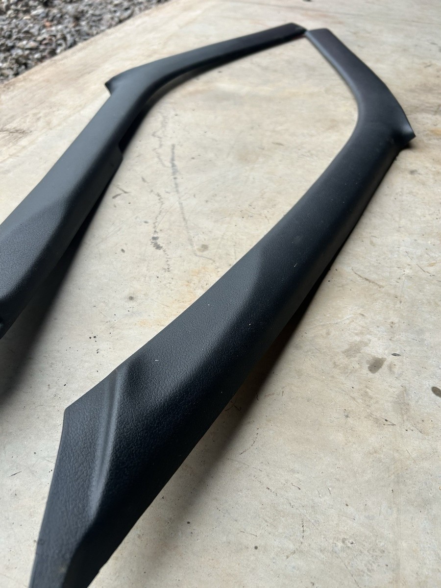 89-93 Nissan 240sx S13 Black Interior A Pillar Trim Panels PAIR