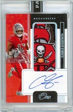 Chris Godwin 2020 Panini One Logo Patch Autograph Card #85 Black Box 1/1