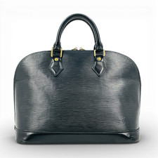 Borsa a mano da donna originale Louis Vuitton Epi Noir Alma PM M52802 KC205