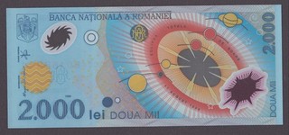 Rumänien / Romania; P. 111a); 2.000 Lei von 1999