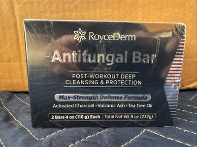 RoyceDerm - Antifungal Soap - 2 Bars/4.1oz - 2 Pack - 4 Total Bars