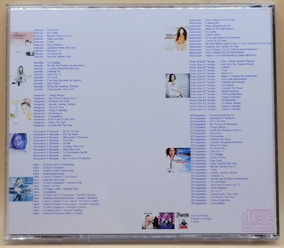 Jennifer Peña - 7 Albums+30 Pegaditas+3 EP & Singles - MP3 Audio - Image 2 of 3