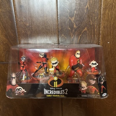 Disney Pixar Incredibles 2 Family Pack 5ct Action Figures 2018 Jakks New In Box 