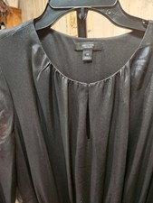 Simply Vera Wang Black Sheer Dress W Slip Size M (S1)