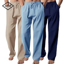 Mens Lounge Pants Sleep Gym Active Pajama Sweatpants Soft Marled Jogger Slim NWT