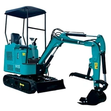 Agrotk Mini Excavator 13.5HP Rato Gasoline Engine 1 Ton Digger Tracked Crawler