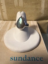NWT Sundance Catalog Sterling Silver Teardrop Labradorite Ring Size 7