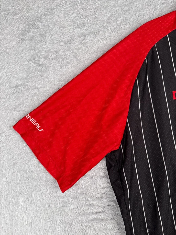 Jersey de ciclismo Louis Garneau adulto extra grande rojo negro neumático de descuento 1/2 cremallera Foto 3 de 4