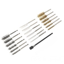 Wire Brush Set Steel Brass Nylon Hex Cleaning Rust Cleaner Car Wheel 19pc Voche