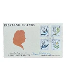 Signed David Attenborough 1985  Falkland Islands 'Early Naturalists' FDC