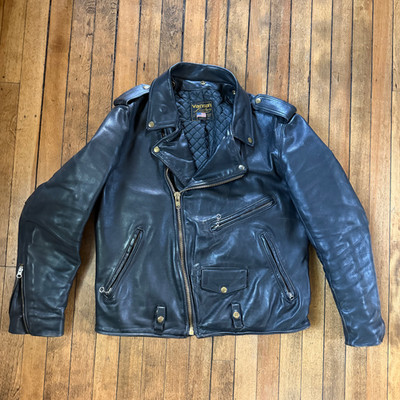 Vanson Highwayman CCW Carry Side Lace Motorcycle Jacket Brass Hardware Size 42