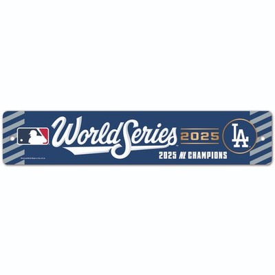 2025 World Series 3.5x19 Sign Los Angeles Dodgers NLCS Champions Licensed