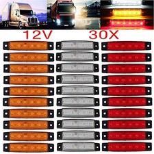 White Red Amber LED Side Marker Lights, 6 10 pcs red 10 pcs white 10 pcs amber