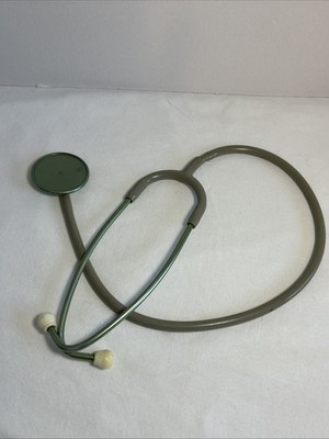 Vintage LITTMANN 3M Gray Green Stethoscope Tested Made in the USA