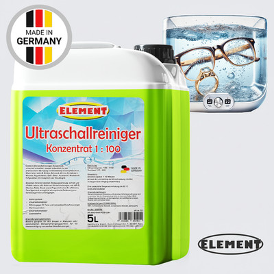5 Liter ULTRASCHALLREINIGER | Konzentrat | Schmuckreiniger | Brillenreiniger