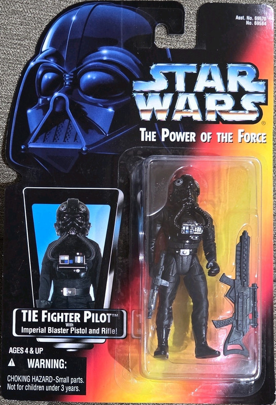Kenner Star Wars Power of the Force TIE Fighter Pilot Action Figure 1995