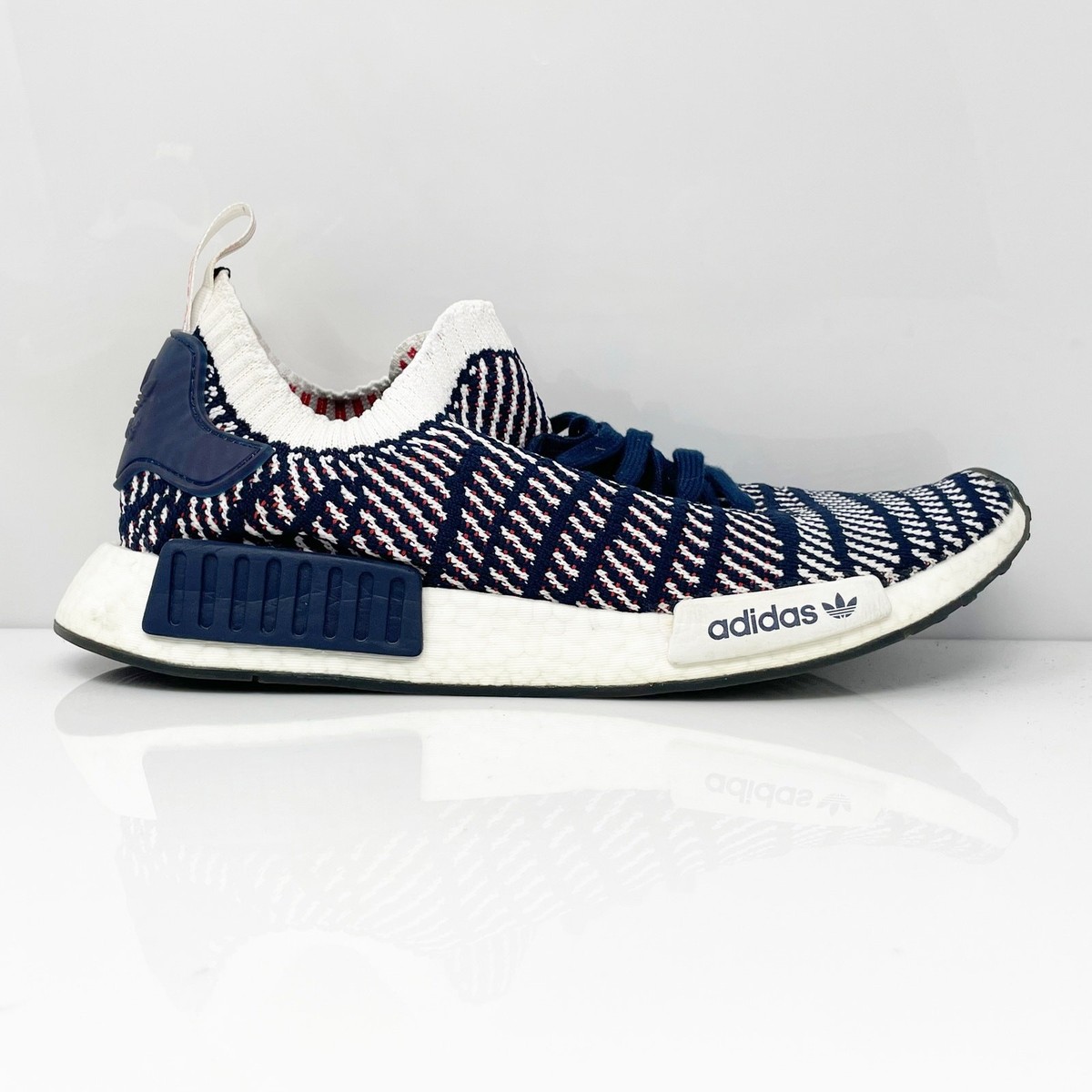Adidas Mens NMD R1 STLT D96821 Blue Running Shoes Sneakers Size