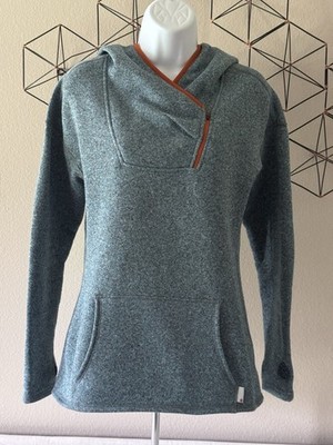 STIO Sweetwater Pullover Fleece Hoodie - Bluish Green Color - Women s Small
