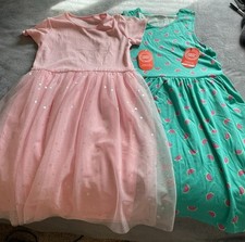 Bundle of 2 Girls Wonder Nation Dresses - 1 Party - 1 Play Size XL