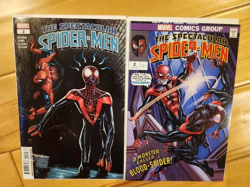 2024 THE SPECTACULAR SPIDERMAN 2A,C; RAMOS & KcKONE VAMPIRE VARIANT. HIGH GRADE 