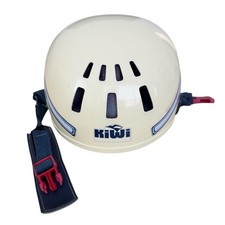 Casco sci kiwi vintage Swiss Made bianco retrò snowboard sci 550g anni 70 80