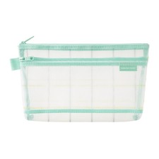 MIDORI Pen Pouch Mesh Checkered Green 41850006