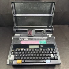 Canon Typestar 110 Portable Electronic Typewriter Word Processor with Dust Cover