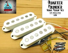 Quarter Pound Single Coil Strat Pickup Set 12k Alnico 5