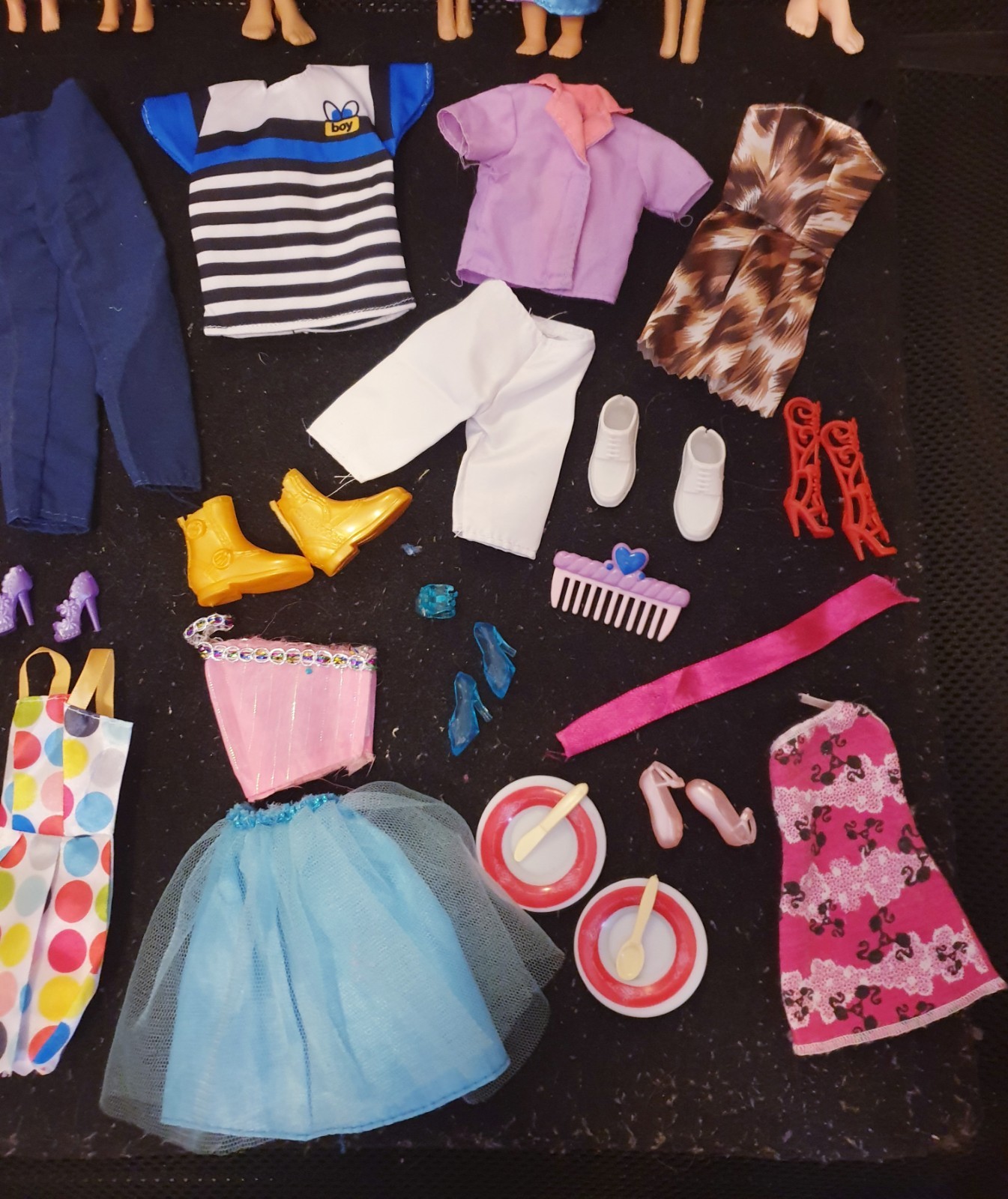 Barbie Ken Co Konvolut Lot 7 Puppen 26tlg Zubehör Vintage Fashionista TOP 