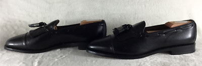 Allen Edmonds Maxfield Loafers Men 11 Tassel Braided Slip On Black Quiet Luxury Allen Edmonds Maxfield Tassel Loafers Mens 11 D Brown  main image 4
