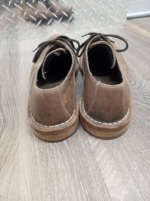 Cole Haan Dryden Derby Oxford Lace Up Shoes Brown Distressed  display picture 2