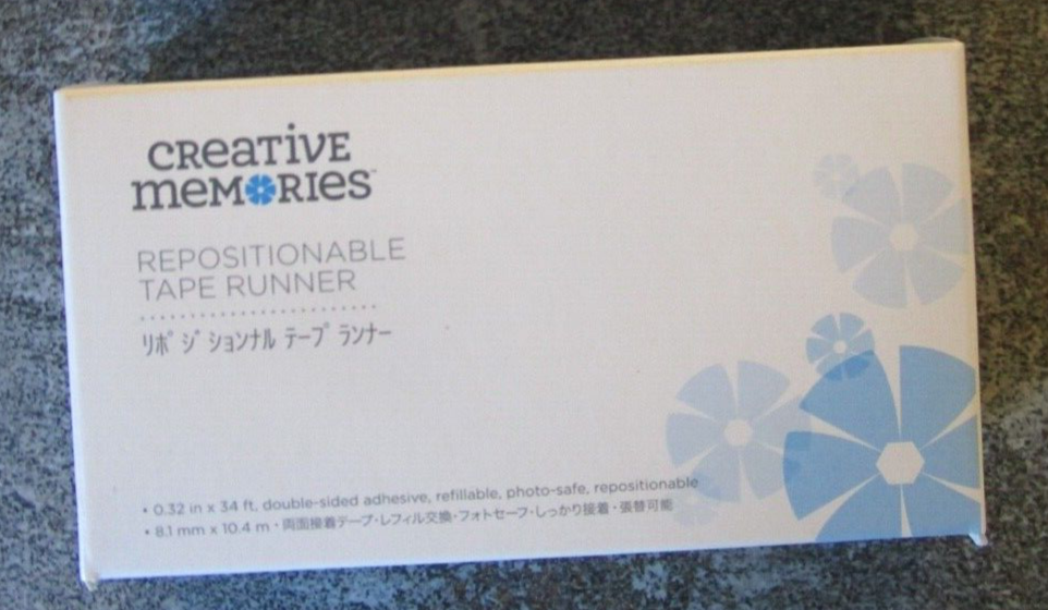 Creative Memories REPOSITIONABLE TAPE RUNNER - NEW Sealed 34' per runner