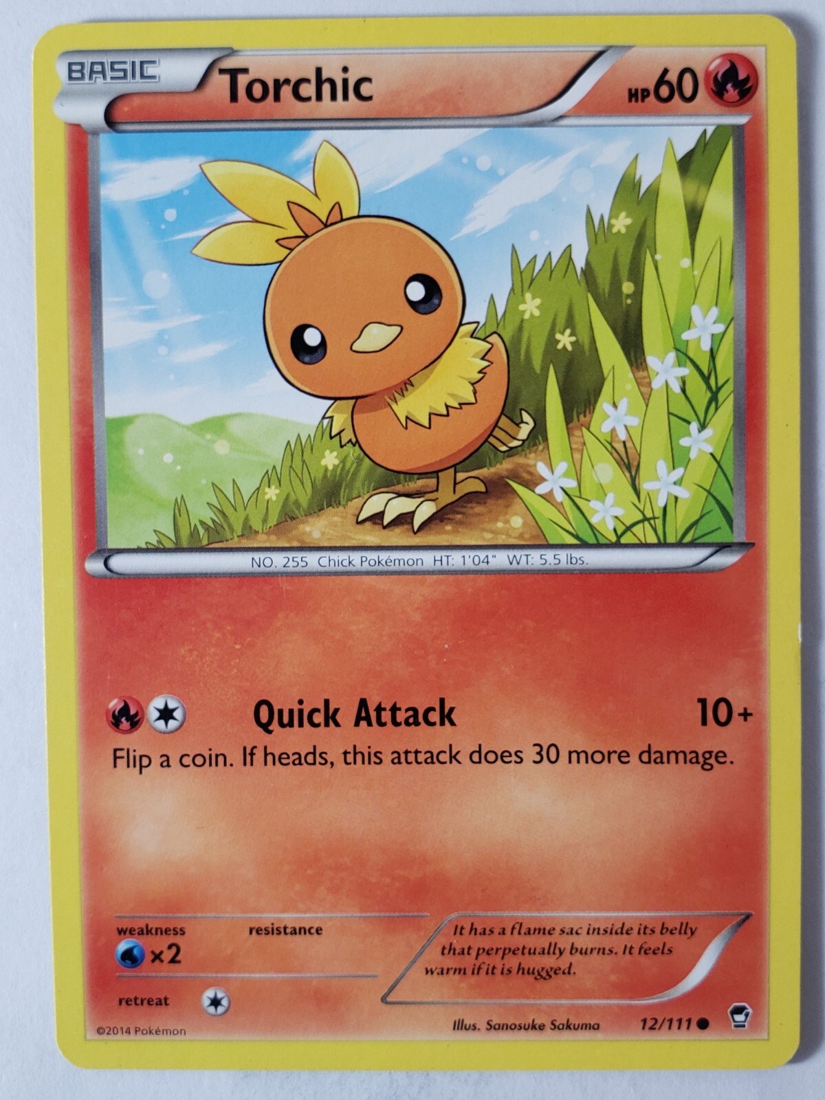 Torchic 12/111 LP - Furious Fists Pokemon Card - $2 Combined Shipping